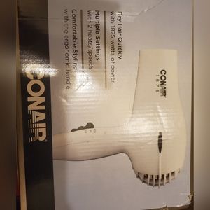 Conair 1875 Watt Mid-Size Styler Hair Dryer, White -